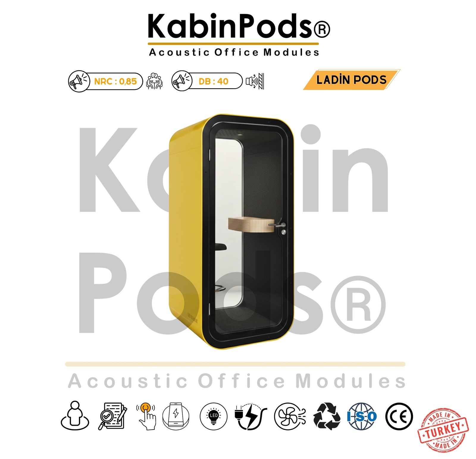 Akustik Telefon Kabini Detay - 21. Görsel - Ses Yalıtım Teknolojisi